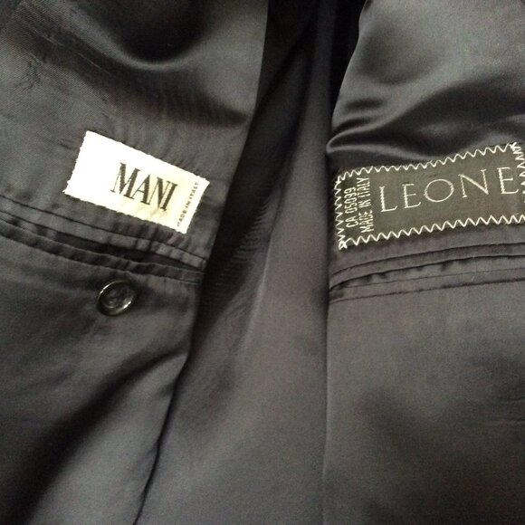 MANI by Armani Double Breasted Suit Jacket Blazer Size 44L - Picture 3 of 6